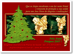 Angel Saúde - Corretora de Planos de Saúde - Cartão Natal 2006
